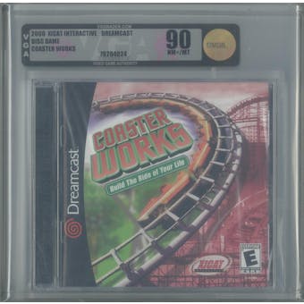 Sega Dreamcast Coaster Works VGA Graded 90 NM+/MT GOLD Sealed