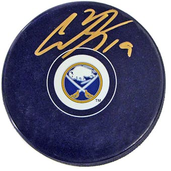 Cody Hodgson Autographed Buffalo Sabres Hockey Puck