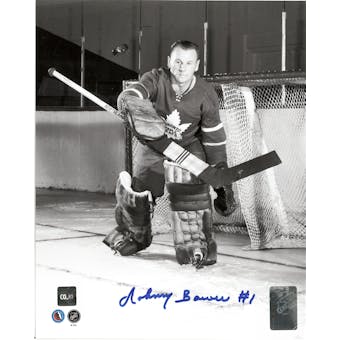 Johnny Bower Autographed Toronto Maple Leafs 8x10 Photo (COJO Coa)
