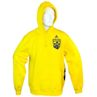 Columbus Crew Adidas Yellow Fleece Hoodie (Adult M)