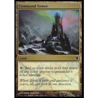 Magic the Gathering Commander's Arsenal Single Command Tower Foil - NEAR MINT (NM)