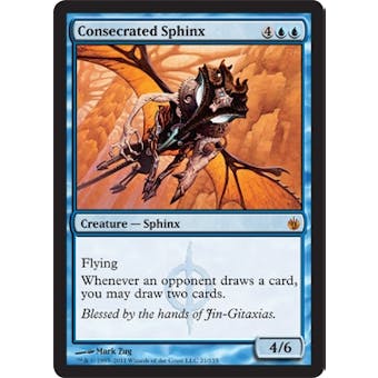 Magic the Gathering Mirrodin Besieged Single Consecrated Sphinx FOIL NEAR MINT
