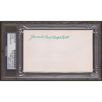 Jamie "Cool Papa" Bell Autograph (Index Card) PSA/DNA Certified *7922