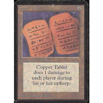 Magic the Gathering Alpha Single Copper Tablet - SLIGHT PLAY (SP)