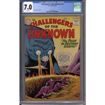 Challengers of the Unknown #9 CGC 7.0 (W) *3751215013*