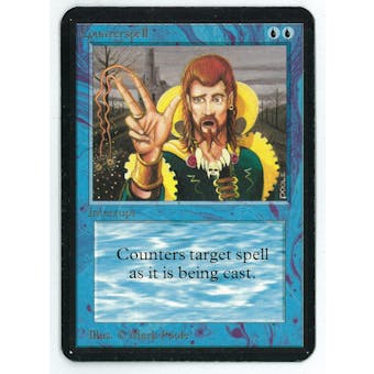 Magic the Gathering Alpha Single Counterspell - MODERATE PLAY (MP) inked corners