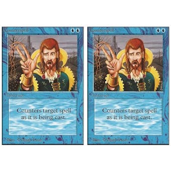 Magic the Gathering Unlimited 2x LOT Counterspell - MODERATE PLAY (MP)