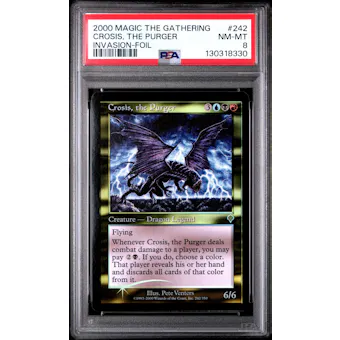 Magic the Gathering Invasion FOIL Crosis, the Purger PSA 8 NEAR MINT NM