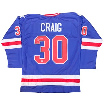 Jim Craig Autographed Team USA Miracle On Ice Jersey (JSA)