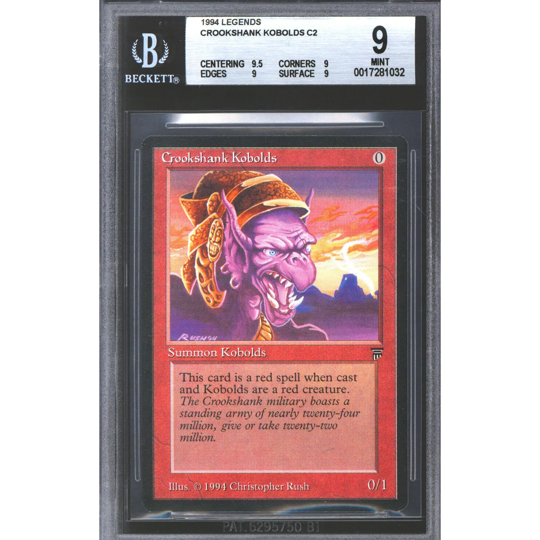 Magic the Gathering Legends Crookshank Kobolds BGS 9 (9.5, 9, 9, 9) NEAR MINT NM | DA Card World Magic the Gathering Legends Crookshank Kobolds BGS 9 (9.5, 9, 9, 9) NEAR MINT NM | DA Card World