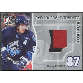 2005/06 In The Game Hockey Sidney Crosby Rookie 3 Color Patch #/30