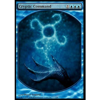 Magic the Gathering Promo Single Cryptic Command FOIL (TEXTLESS) - SLIGHT PLAY (SP)