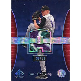 2004 SP Game Used Patch All-Star Number #CS1 Curt Schilling Diamondbacks 30/38