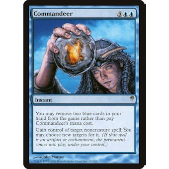 Magic the Gathering Coldsnap FOIL Commandeer HEAVILY PLAYED (HP)