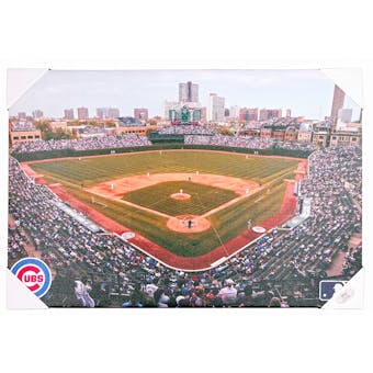 Chicago Cubs Artissimo Wrigley Field 22x33 Canvas - Regular Price $69.99