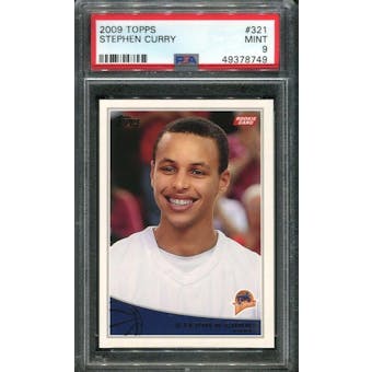 2009/10 Topps Steph Curry PSA 9 card #321
