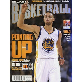 2016 Beckett Basketball Monthly Price Guide (#285 June) (Stephen Curry)