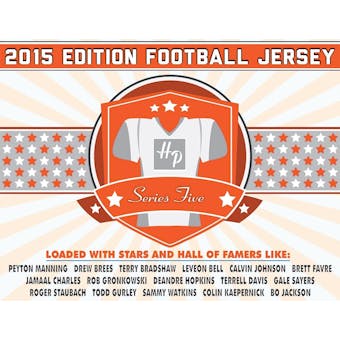2015 Hit Parade Autographed Football Jersey Hobby Box - Series 5