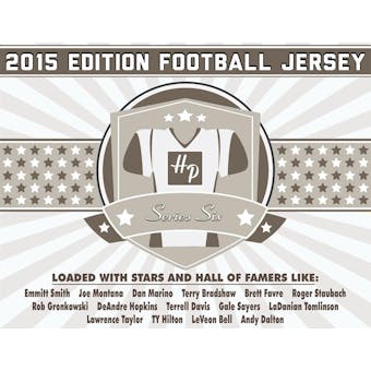 2015 Hit Parade Autographed Football Jersey Hobby Box - Series 6
