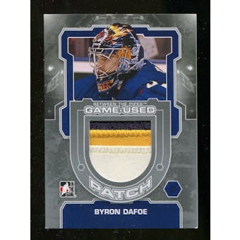 2012/13 In the Game Between The Pipes Jerseys Patch Silver #M16 Byron Dafoe /19