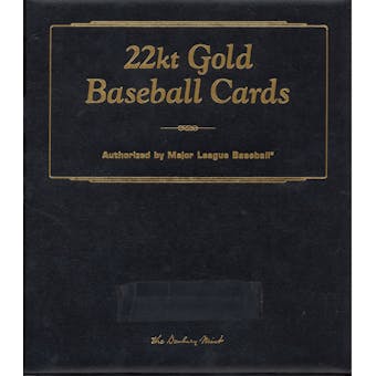1996 Danbury Mint 22K Gold 50 Card Baseball Set