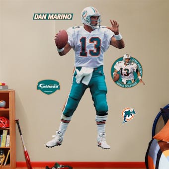 Dan Marino Miami Dolphins Fathead Life Sized Wall Graphic