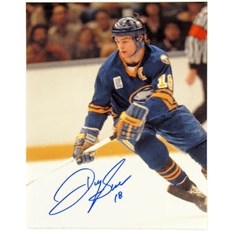 Danny Gare Autographed Buffalo Sabres Olympic Patch 8x10 Hockey Photo