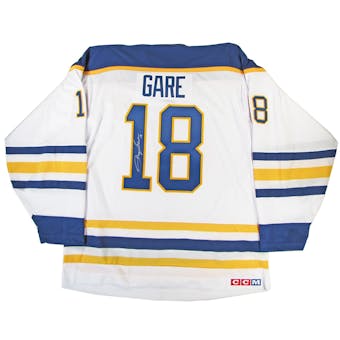 Danny Gare Autographed Buffalo Sabres White Throwback Jersey
