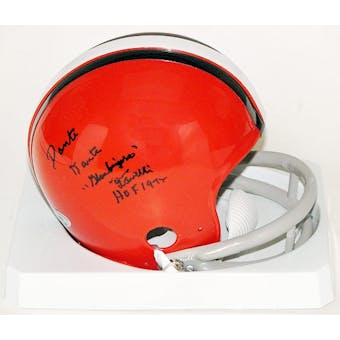 Dante Lavelli Autographed Cleveland Browns Mini Helmet