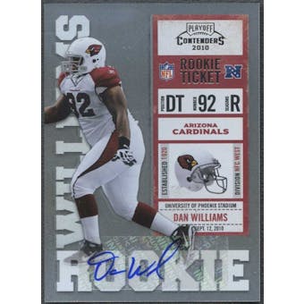 2010 Playoff Contenders #120 Dan Williams Rookie Autograph
