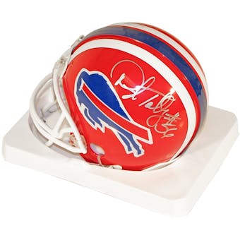 Darryl Talley Autographed Buffalo Bills Throwback Mini Football Helmet