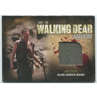 2012 The Walking Dead #M27 Norman Reedus as Daryl Dixon Olive Green Jeans Wardrobe Memorabilia