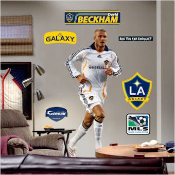 David Beckham L.A. Galaxy Fathead Life Sized Wall Graphic
