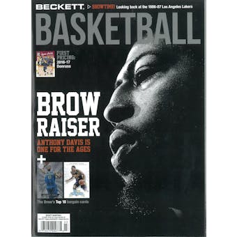 2017 Beckett Basketball Monthly Price Guide (#294 March) (Anthony Davis)