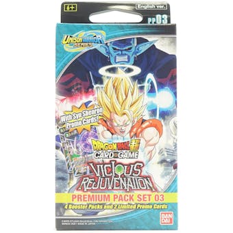 Dragon Ball Super TCG Unison Warrior Series 3 Vicious Rejuvenation Premium Pack Set