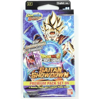 Dragon Ball Super TCG Unison Warrior 6 Saiyan Showdown Premium Pack Set