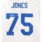 Deacon Jones Autographed Los Angeles Rams White Football Jersey (GTSM COA)