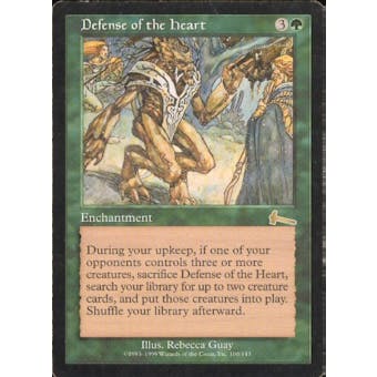 Magic the Gathering Urza's Legacy Single Defense of the Heart - SLIGHT PLAY (SP)