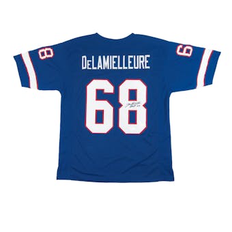 Joe DeLamielleure Autographed Buffalo Bills Blue Football Jersey JSA