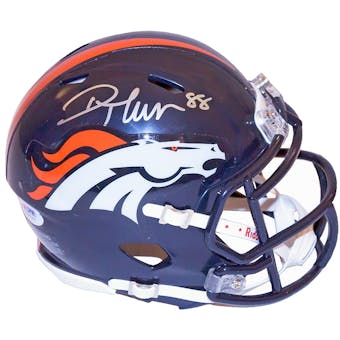 Demaryius Thomas Autographed Denver Broncos Speed Mini Helmet (PSA)