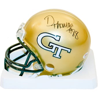 Demaryius Thomas Autographed Georgia Tech Yellow Jackets Mini Helmet (PSA)