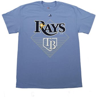 Tampa Bay Rays Majestic Light Blue Winner Winner Tee Shirt (Adult XL)