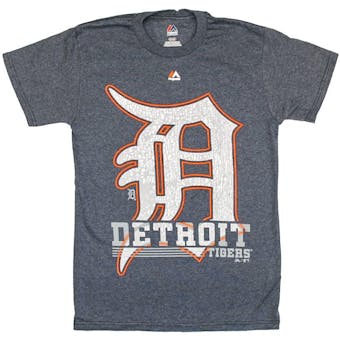 Detroit Tigers Majestic Navy 6th Inning Dual Blend Tee Shirt