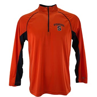 Syracuse Orange Colosseum Orange Lineman 1/4 Zip Performance Long Sleeve Tee Shirt (Adult L)