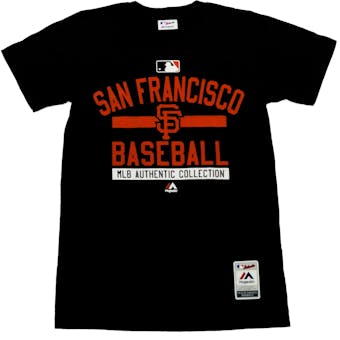 San Francisco Giants Majestic Black Team Property Tee Shirt (Adult M)