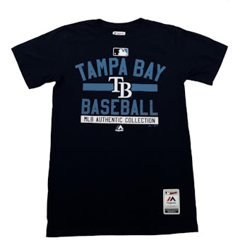 Tampa Bay Rays Majestic Navy Team Property Tee Shirt (Adult L)