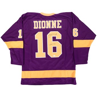 Marcel Dionne Autographed Los Angeles Kings Purple Jersey (JSA)
