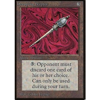 Magic the Gathering Beta Disrupting Scepter MODERATELY PLAYED (MP)