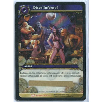 World of Warcraft Illidan Single Disco Inferno! ITALIAN LOOT CARD - UNSCRATCHED