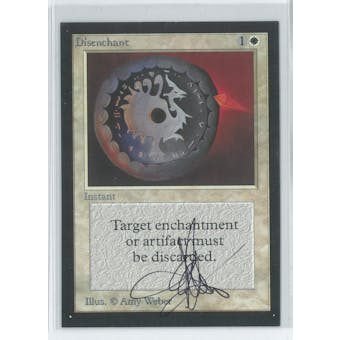 Magic the Gathering Beta Artist Proof Disenchant - SIGNED AND ALTERED BY AMY WEBER ON THE BACK